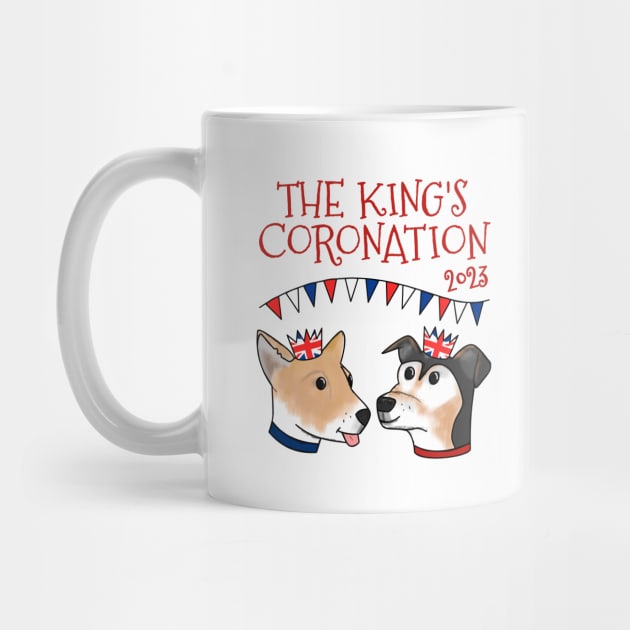 The Kings Coronation 2023 Dogs UK Flag by doodlerob